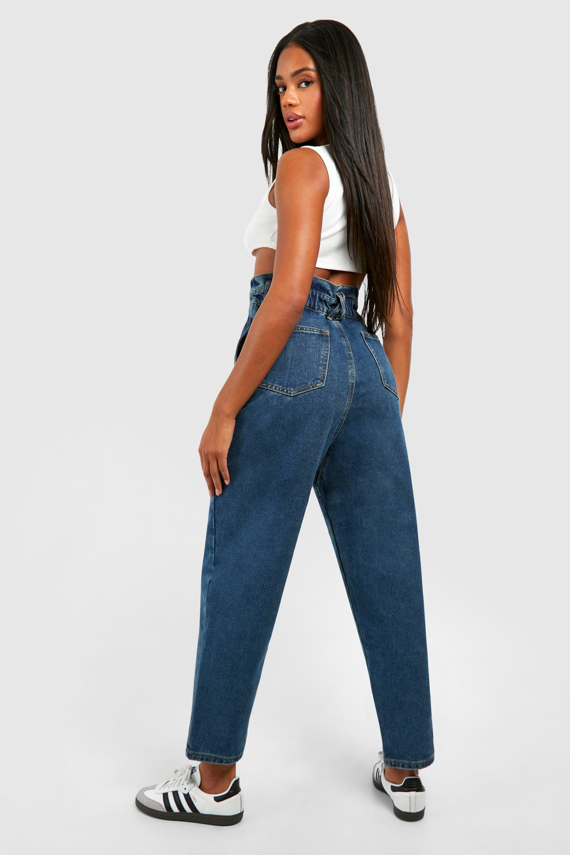 Jean taille 2025 haute froncée